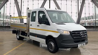 YJ19OMM  MercedesBenz Sprinter 21 516 CDI Double Cab Chassis Cab RWD L2 Euro 6 4dr [upl. by Bondon602]