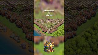 Mass wreckers vs all walls coc th fun shorts edits clashfun clashedits clashofclans [upl. by Llenrep896]