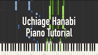 『打上花火』Uchiage Hanabi  DAOKO x Kenshi Yonezu Piano Tutorial Synthesia [upl. by Helgeson]