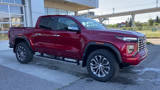 Red 2023 GMC Canyon Denali Review Calgary Alberta  Wolfe Calgary [upl. by Jezrdna]