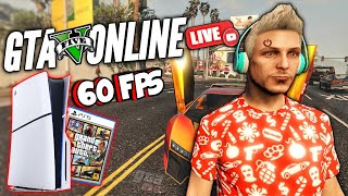 Jogando GTA 5 ONLINE no PLAYSTATION 5 a 60 FPS ao VIVO [upl. by Hort]