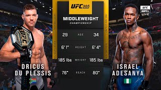 🔴 UFC 305 Dricus Du Plessis vs Israel Adesanya  Full Fight amp Highlights  Middleweight Title Bout [upl. by Isoais]