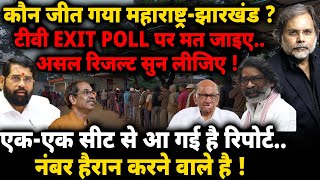 Maharashtra amp Jharkhand Exit Poll  कौन जीत गया महाराष्ट्रझारखंड [upl. by Didi]