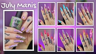 July Nails Chatting amp Sharing my thoughts 😎 [upl. by Atikahs]