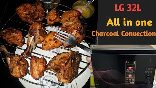 Tandoori Chicken Recipe  Grill Chicken in microwave 32L  Lg 32L microwave MJEN326UH model [upl. by Tama]