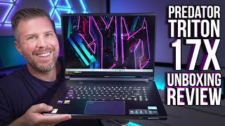 Acers Most Premium Laptop Predator Triton 17X Unboxing Review 15 Benchmarks Display Test More [upl. by Aket]