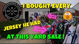 MEGA NFL JERSEY YARD SALE FIND amp EBAY SCORE  I BOUGHT THEM ALL [upl. by Sholem862]