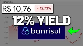 AÇÃO DESPENCANDO QUE VAI PAGAR BONS DIVIDENDOS  BANCO BANRISUL VALE A PENA INVESTIR BRSR6 [upl. by Sauers]