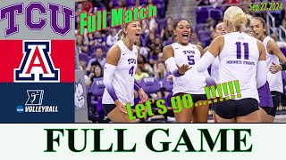 TCU vs Arizona Full Match  Womens College Volleyball 2024  NCAA Volleyball 2024 [upl. by Danna712]