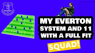 MY EVERTON SYSTEM AND 11 WITH A FULLY FIT SQUAD [upl. by Anide]