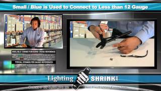 LightingShrink  Small Blue Used to Connect Less than 12 Gage [upl. by Gayleen911]