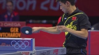 Zhang Wins Mens Table Tennis SemiFinal  London 2012 Olympics [upl. by Llirrehs819]