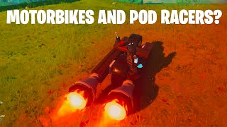 21 more cursed vehicles in Lego Fortnite  including nobase builds like motorbikes and podracers [upl. by Stefanac]