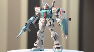 RG RX178 Gundam MkII custom paint in macaron color build 🔥 [upl. by Artemas533]