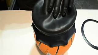 DUI Zip Seals How to repair  fit a new latex neck seal [upl. by Ahsirt]