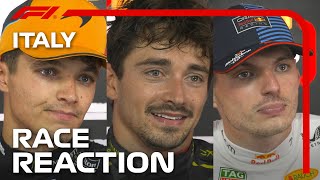 Drivers Reaction After the Race  2024 Italian Grand Prix [upl. by Atsirc]