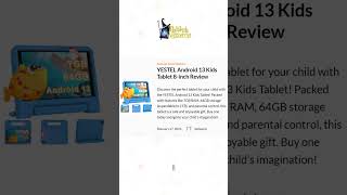 🧸YESTEL Android 13 Kids Tablet 8inch Review [upl. by Dora]