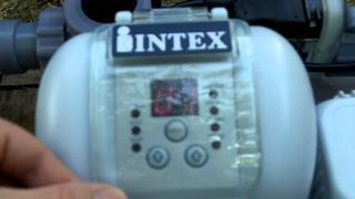 Part 44 Intex Above Ground Pool Sand Filter Pump and Saltwater Chlorine Generator Review [upl. by Yraeht996]