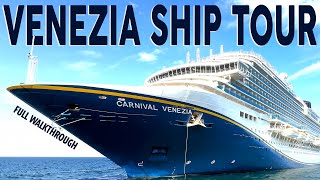 THE CRUISE SHIP INSPIRED BY VENICE  CARNIVAL VENEZIA FULL WALKTHROUGH CRUISE SHIP TOUR 2024 [upl. by Yewed871]