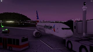 FULL FLIGHT  American Airlines  Boeing 737800 Roblox Aeronautica [upl. by Otit877]