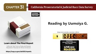 CA Rep Final Report Chapter 31 California Prosecutorial amp Judicial Race Data Survey  P 3 [upl. by Barker]