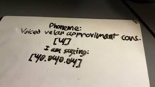 ɰ voiced velar approximant consonant [upl. by Fleur]