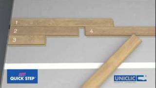 QuickStep Laminate Installation Instructions Uniclic [upl. by Dilisio]