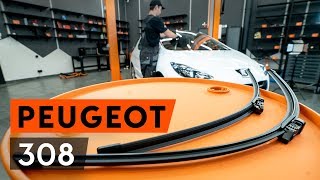 Hoe een ruitenwissers vooraan vervangen op een PEUGEOT 308 1 T7 HANDLEIDING AUTODOC [upl. by Atsiuqal]