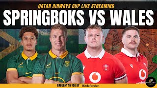 SPRINGBOKS VS WALES LIVE  South Africa vs Wales Live Commentary amp Watchalong [upl. by Boleslaw]