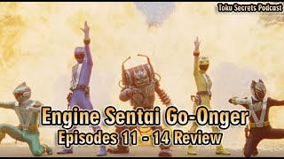 Engine Sentai GoOnger Episodes 11  14 Review  Calm Before the GoOn Wings Debut [upl. by Yemrots]