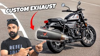 Loudest Harley X400 with full system Exhaust [upl. by Nosae]