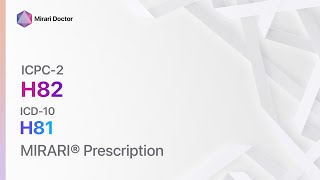 H82 Vertiginous syndrome  ICD10 H81   MIRARI® Prescription [upl. by Yarw]