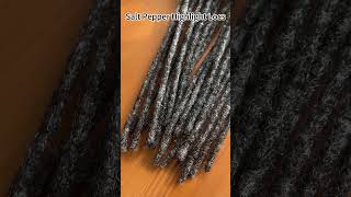 NEW Salt amp Pepper Loc Extensions Human Hair [upl. by Salomon]