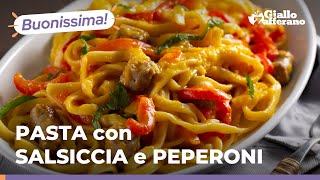 PASTA con PEPERONI e SALSICCIA un primo piatto delizioso dai sapori decisi 😋 [upl. by Brody]