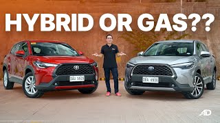 2022 Toyota Corolla Cross Hybrid vs Gasoline  AutoDeal Comparo [upl. by Lodie683]