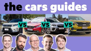 Kia Seltos vs Subaru Forester vs Suzuki Vitara vs Peugeot 2008  The Cars Guides [upl. by Dahl]