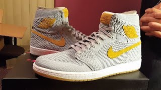 Is KIXSQUARE Legit The Honest Truth  Air Jordan 1 Retro High Flyknit Wolf Grey Review [upl. by Mulry]