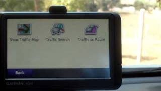 PART 1 HOW TO USE FREE LIFETIME GARMIN TRAFFIC REPORTING ON NUVI 265WT GPS BASIC TUTORIAL PART I [upl. by Iccir]