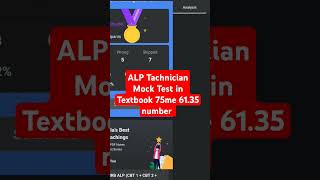 ALP Tachnician Mock Test in Textbook 75me 6135 number shortsvideo [upl. by Retsek]