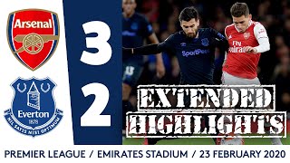 EXTENDED HIGHLIGHTS ARSENAL 32 EVERTON [upl. by Winikka352]