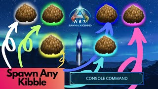 How to spawn and summon all kibble Types Ark Survival Ascended [upl. by Trauner164]