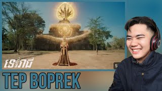 TEP BOPREK “ ទេវរាជ “ Devarāja देवराज Official MV  REACTION [upl. by Eerized]