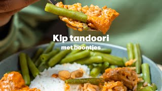 Recept Kip tandoori met boontjes [upl. by Animaj]