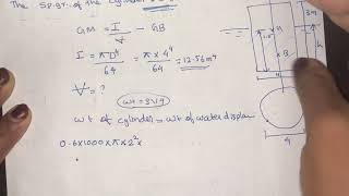 27 Metacentric height problems part 3 Ktu fluid mechanicsfm1CET203module 2Class 27 [upl. by Jarlath]