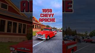 Three Red Legends Rolling Out 1959 Chevy Apache 1961 Impala amp 1961 Corvette in Action [upl. by Alexio]