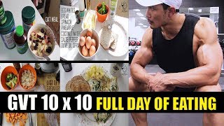 GVT 10 x 10 FULL DAY MEALS 8 Weeks Muscle Building plan by JEET SELAL [upl. by Tollmann]