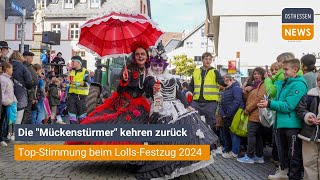 BAD HERSFELD Die quotMückenstürmerquot kehren zurück TopStimmung beim LollsFestzug 2024 [upl. by Slaby953]