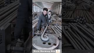 Hard Working Day 619 Iron Rod Bending Process [upl. by Milman999]