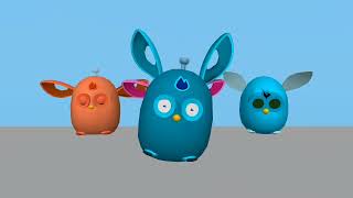 furby connect personality change from normal  3d animation remake old concept yea [upl. by Nylrem70]