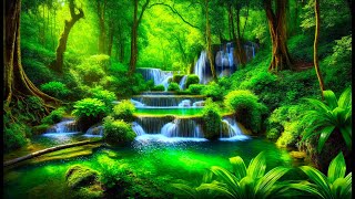 Harmony of Waterfall Ideal Relaxation Music with Sounds of Seagulls amp water relaxing nature sound [upl. by Anieral]